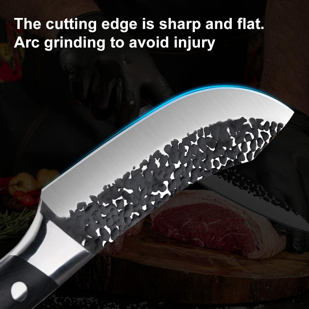 Kitchen Knife Sets, 4pcs Chef Knives Sets Stainless Steel Slaughter Boning Knife Butcher Knife Sharp Slicing Knife Cleaver Set