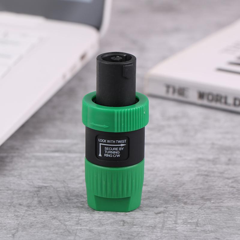 1Pcs Nl4Fc 4Pins Professional Speakon Male Plug Compatible Audio Speaker Audio Amplifier Cable Connector Professional Plug