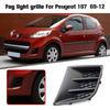 Front Bumper Fog Light Grille Left Right Fog Lamp Chrome Grill 7422A9/7422A8 Car Fog Light Hoods for Peugeot 107 2009-2012