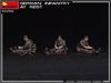 MiniArt Немецкая пехота на отдыхе 4 штуки Пластиковая модель MA35266 1/35