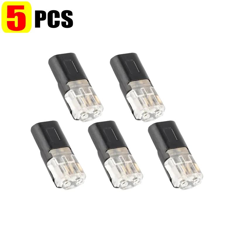 100/1PC Double Wire Plug-in Connectors with Locking Buckle Car Wire 2 Way Terminal Block Waterproof Quick Connector Cable Clamps