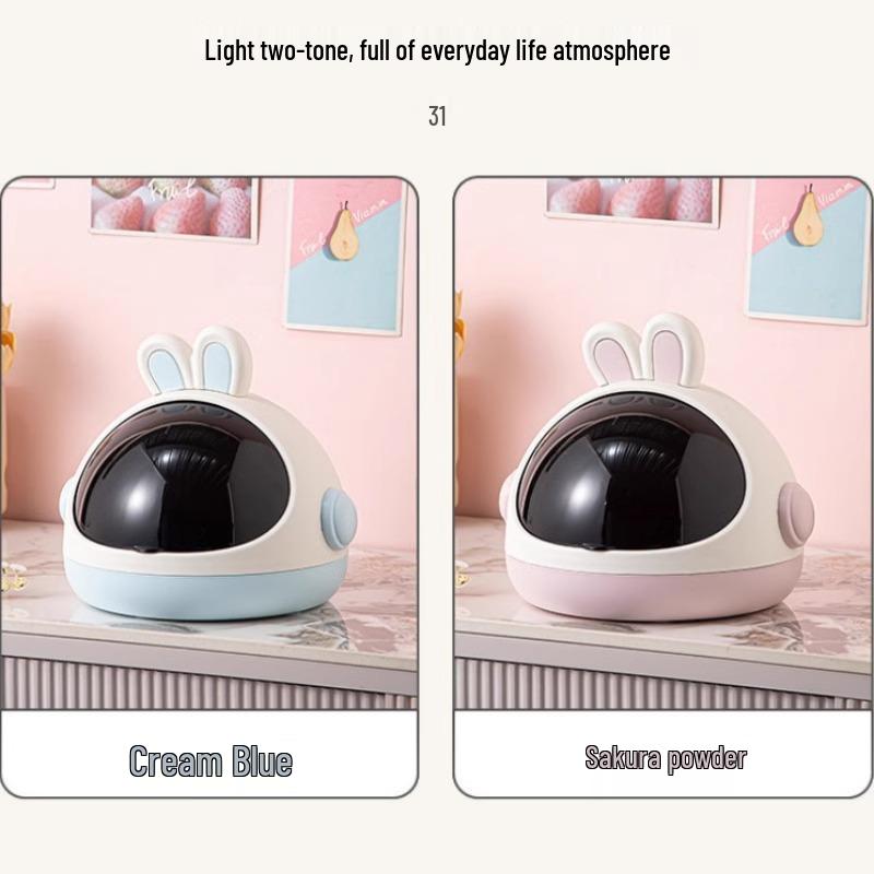 Цветная коробка для хранения в виде кроличьих ушек - Милая пыленепроницаемая откидная крышка для игрушек, закусок и мелочей.