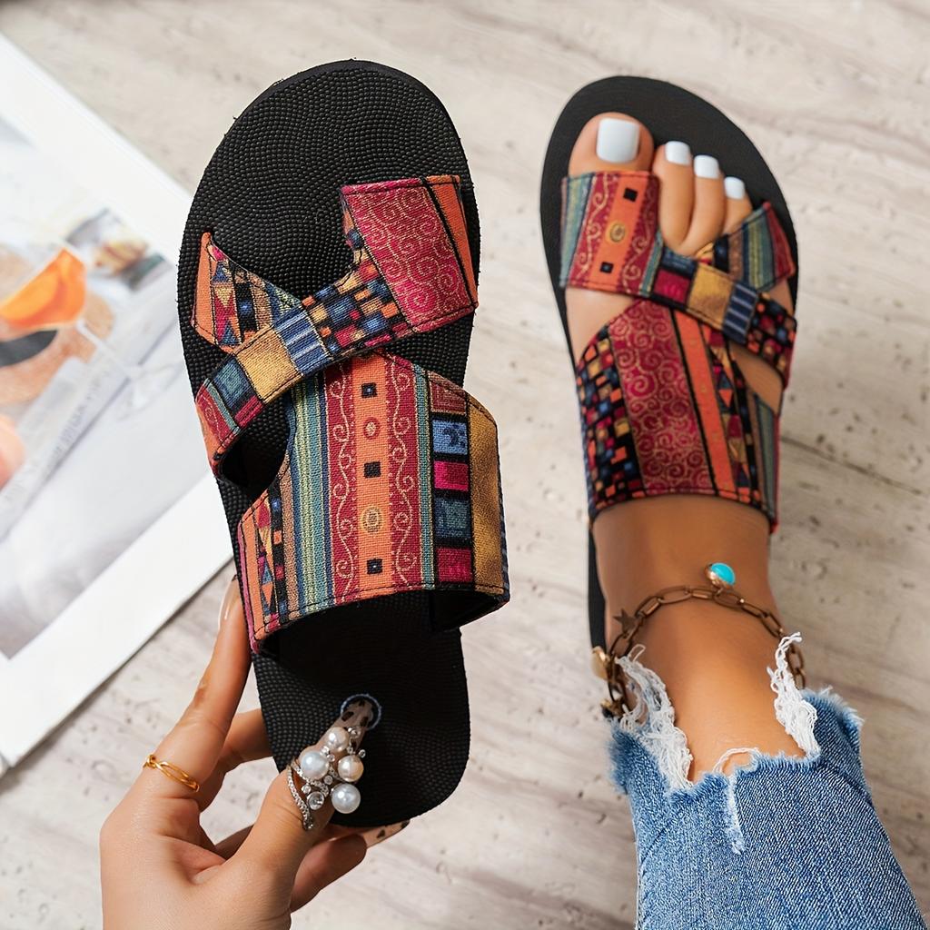 New Women'S Casual Stylish Large Size Flat Sandals, New Women'S Fashionable Casual Flat Slippers.