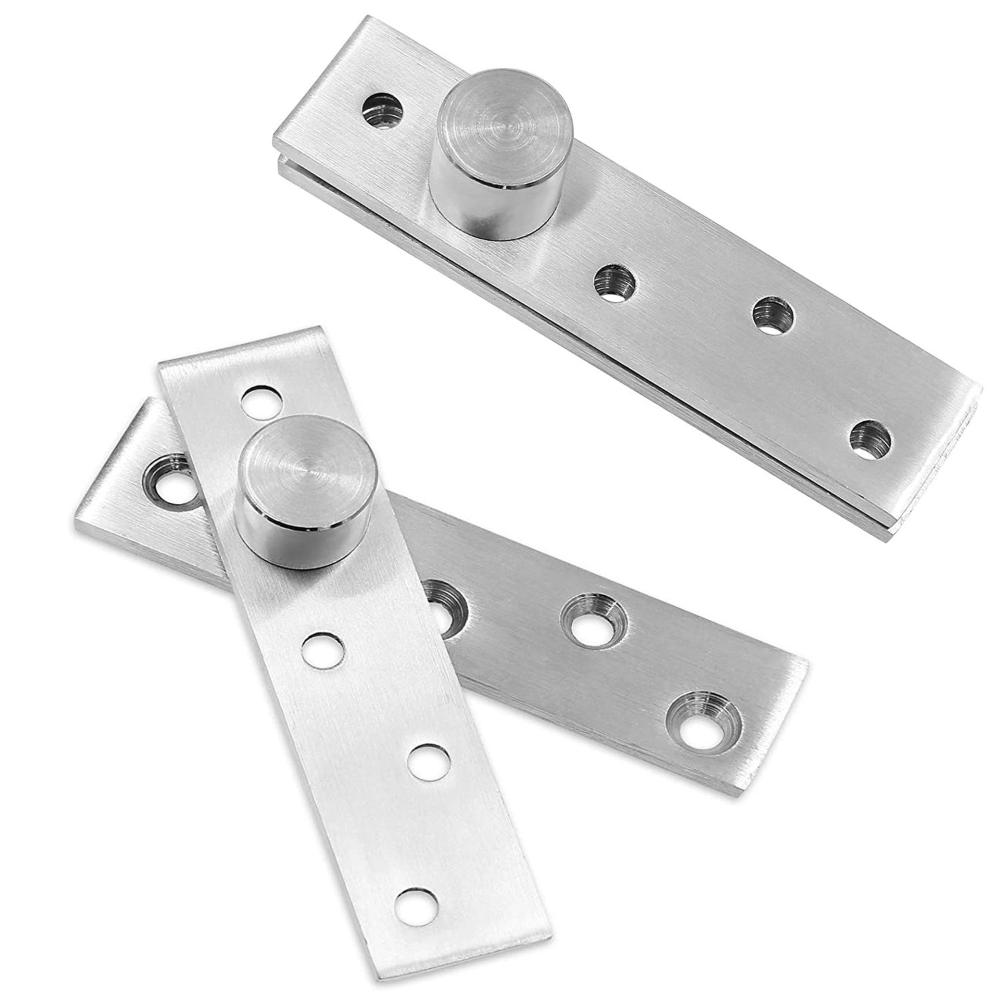 Stainless Steel Cupboard 360 Degree Rotation Door Pivot Hinges Up and Down Cabinet Revolving Shaft