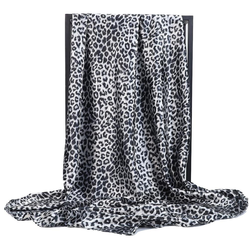 Высококачественные роскошные шелковые шарфы, повязка на голову, шарфы, шейный шарф для женщин, шелковый шарф с цепочкой, женская декоративная шаль