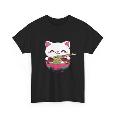 RAMEN КОТЕНОК АРТ ФУТБОЛКА FUN KAWAII ПОДАРОК МУЖЧИНЫ ЖЕНЩИНЫ ПОДРОСТКИ ЯПОНИЯ УЛИЧНАЯ РУБАШКА