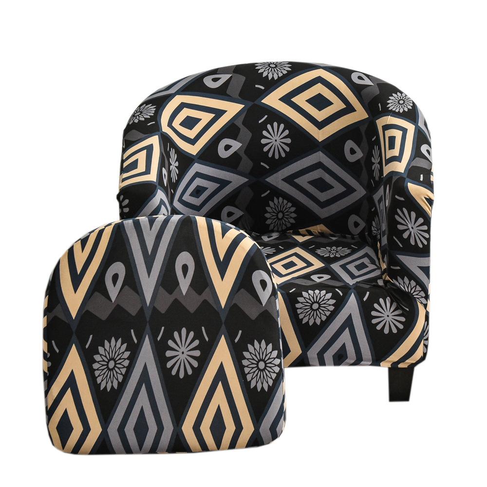 Чехол на один стул, чехол для дивана, универсальный защитный чехол, полукруглый чехол для ванны, чехол для дивана, подушка