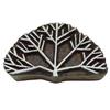 Decorative Wooden Block Carved Textile Tree Stamp Collectible Blocks