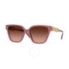 Pink Gradient Butterfly Ladies Sunglasses Ve4471bf 54755m 56