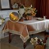 Европейская скатерть водонепроницаемая кухонная ткань для столовой прямоугольная квадратная устойчивая к пятнам вечеринка с кружевом журнальный столик покрывало ткань