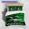 3pcs Custom Name Zoro the Pirate King Bedding Set Duvet Cover Closure Includes 1 Duvet Cover & 2 Pillowcases for All Seasons Bedroom Decor