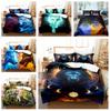 3D Wolf Theme Home Bedding Set Animal Print Quilt Cover Pillow Case 2/3 AU180 * 210 Full Size Decorative Quilt Cover