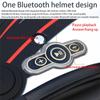 Защитная шапка для мотоцикла, противотуманный шлем с двойной линзой и Bluetooth, полушлем с BT