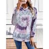 Tie Dye Hoodie, Casual Long Sleeve Hoodies Sweatshirt, Women's Clothing