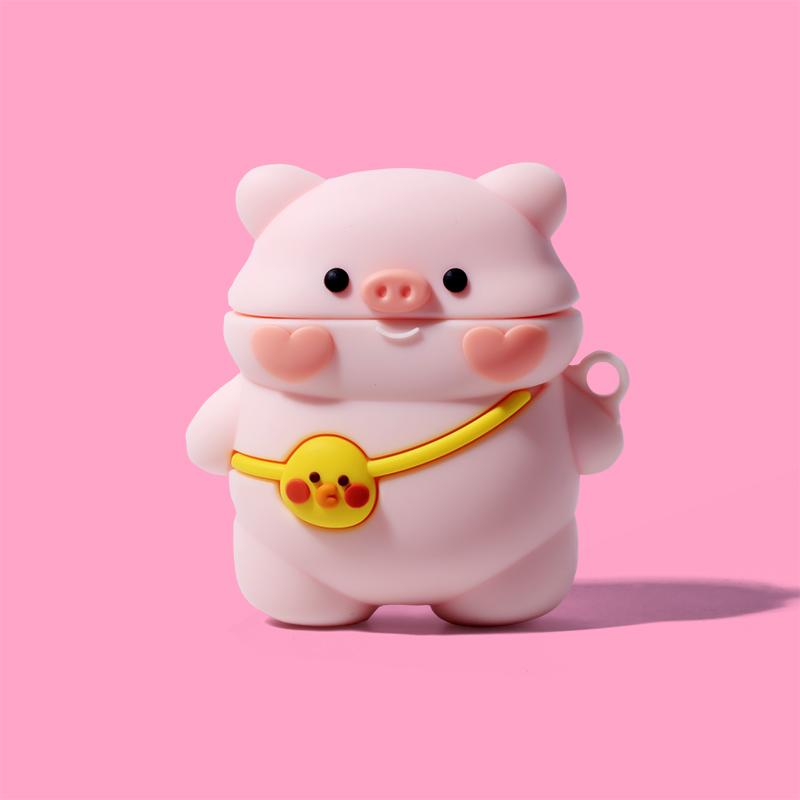 3D бабочка свинья мультфильм милый чехол для наушников AirPods Pro 2 чехол силиконовый беспроводной чехол для зарядки наушников для AirPods 4 чехол