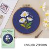 Embroidery Kit Easy To Use And Christian Flowers Pattern DIY Plants Full Embroidery Set