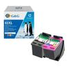 G&;G 62XL- 2 Compatible Ink Cartridges with HP 62 62XL