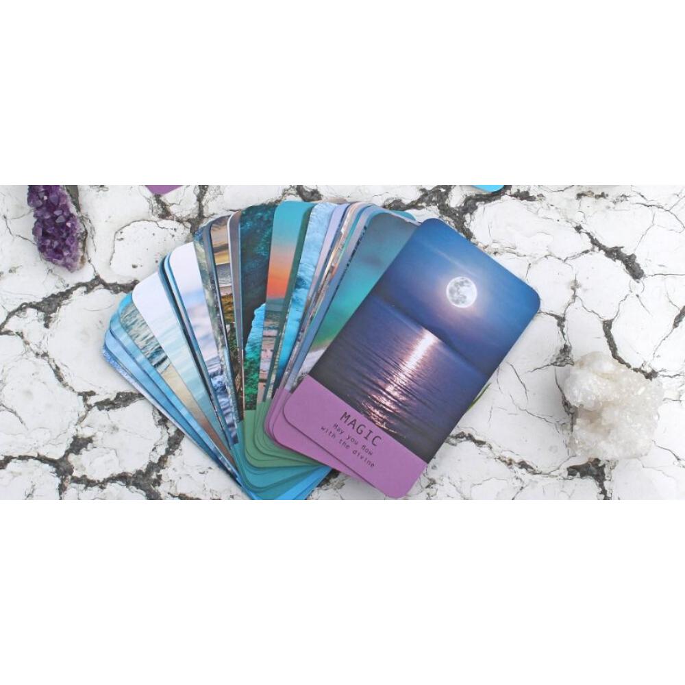 10.3*6cm Sea Soul Journeys Oracle Cards: Connect with The Healing Power of The Ocean 48 Pcs Cards