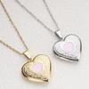 Stylish Pendant Necklace Heart Shaped Locket Collarbone Chain Adjustable Length Choker Fashionable Jewelry for Dates