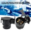 Водонепроницаемый электрический адаптер с 13-контактной вилкой и 7-контактной розеткой для буксировки грузовика, конвертер для прицепа европейского стандарта, аксессуар для буксировки