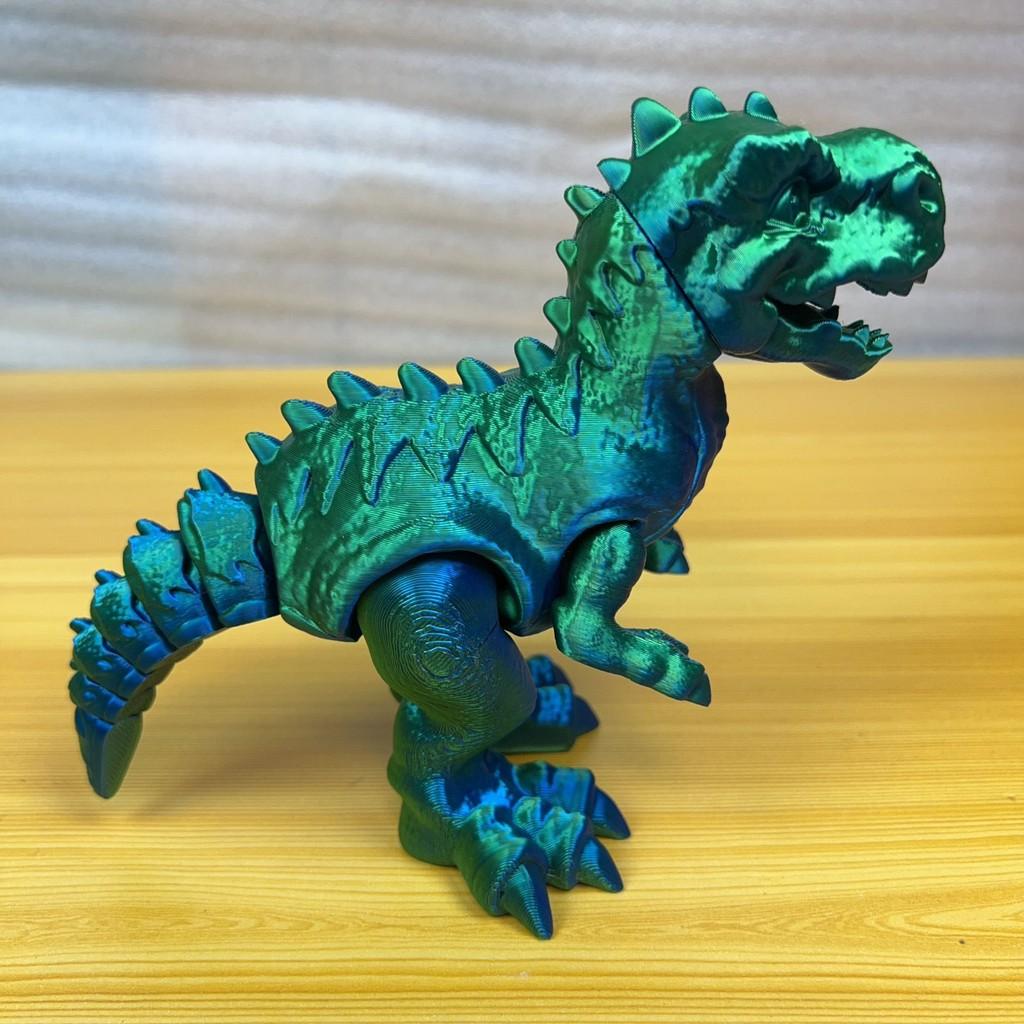 Dinosaur Toy 3d Printed T Rex Kids Creative Multicolor Articulated Display Model For Children