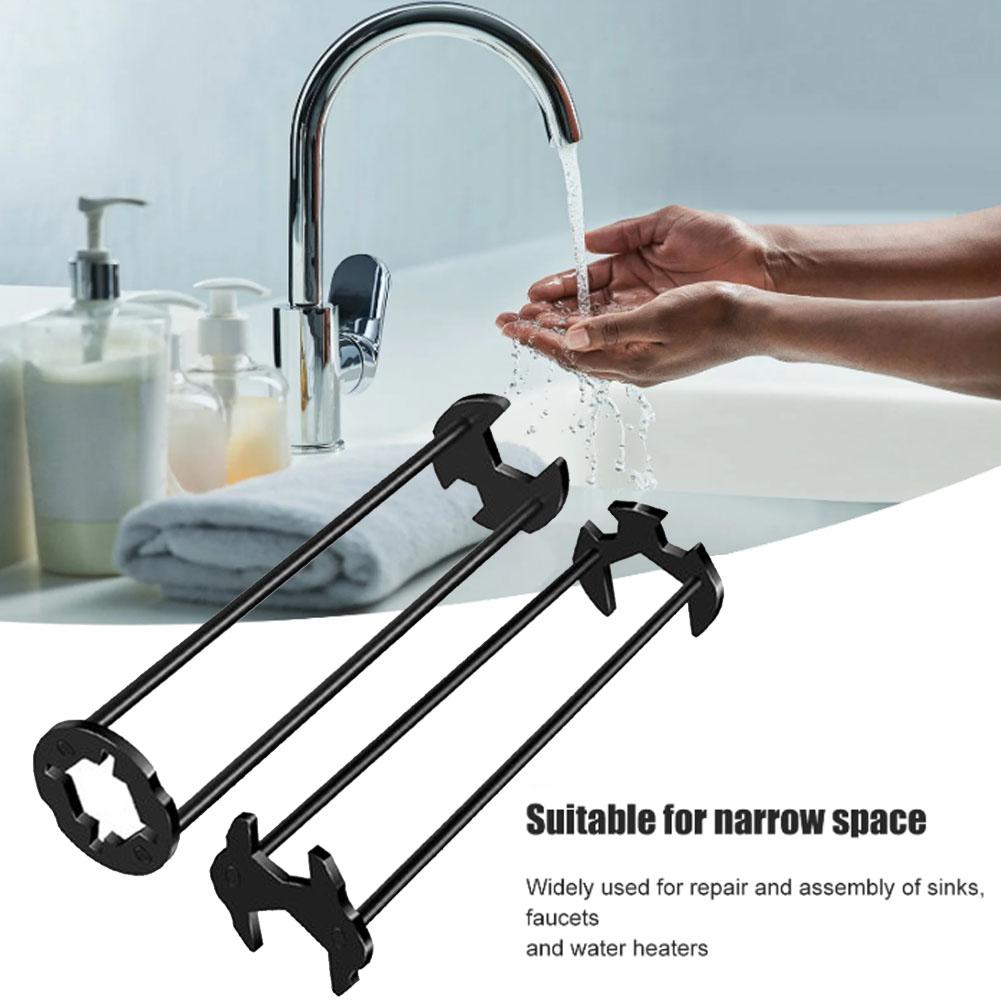 Multifunctional Sink Wrench For Sinks Pipelines Installation Maintenance Sink Faucet Wrench For Tight Spaces Hardware Tools