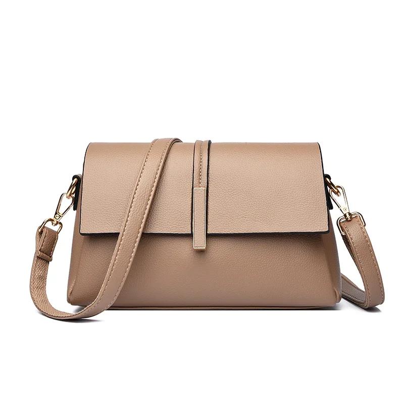 Мягкая сумка через плечо из натуральной кожи для женщин, роскошная высококачественная дизайнерская сумка-мессенджер