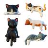 Cat Car Dashboard Decoration,Cat Car Rearview Mirror Center Console Pendant Accessories Resin Decoration Simulation
