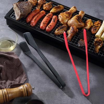 Зажим для еды, жаропрочная сковорода с антипригарным покрытием, регулируемое отверстие, длинная ручка, удобная ручка, щипцы для еды, кухонная утварь