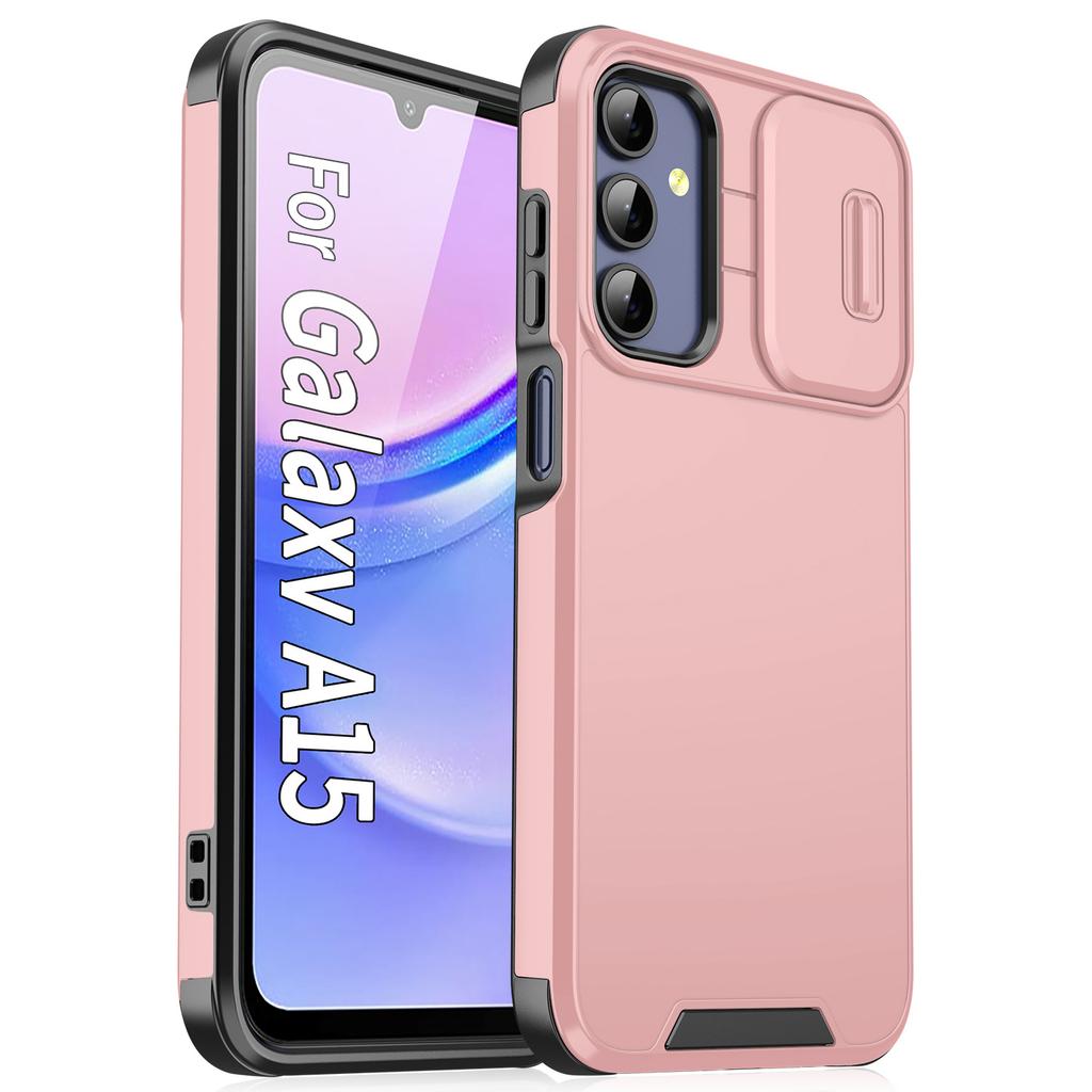 Slide Camera Protective Cover For Samsung Galaxy A55 A56 A36 A54 A53 A14 A17 A35 A15 A16 5G Matte Shockproof Armour Phone Case