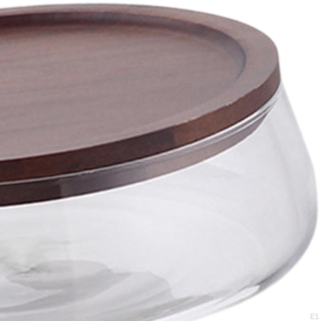 Контейнер для конфет и орехов Тарелка для сухофруктов с крышкой в ​​японском стиле Многофункциональная круглая деревянная тарелка