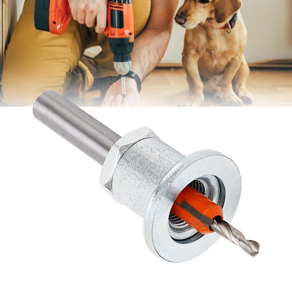 3.5 x 8mm Adjustable Depth Bit Silver Color Taper Hole Drill Woodworking Drill Bit  Woodworking
