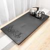 Buddha Design Black Gold Stone Tea Tray Set