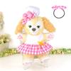 Dress for CookieAnn and Other Puppets – Japanese-Made Pink Doll Outfit, One-Piece Costume for Plush Toys, Birthday & Christmas Gift (cds506pt)