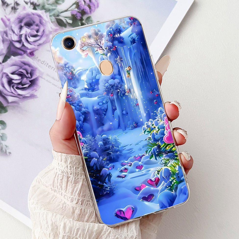 Clear Casing For Oppo F5 CPH1723 CPH1727 Cover For Oppo F5 Youth Case CPH1725 Luxury Butterfly Love Fashion Cool Lion Painted