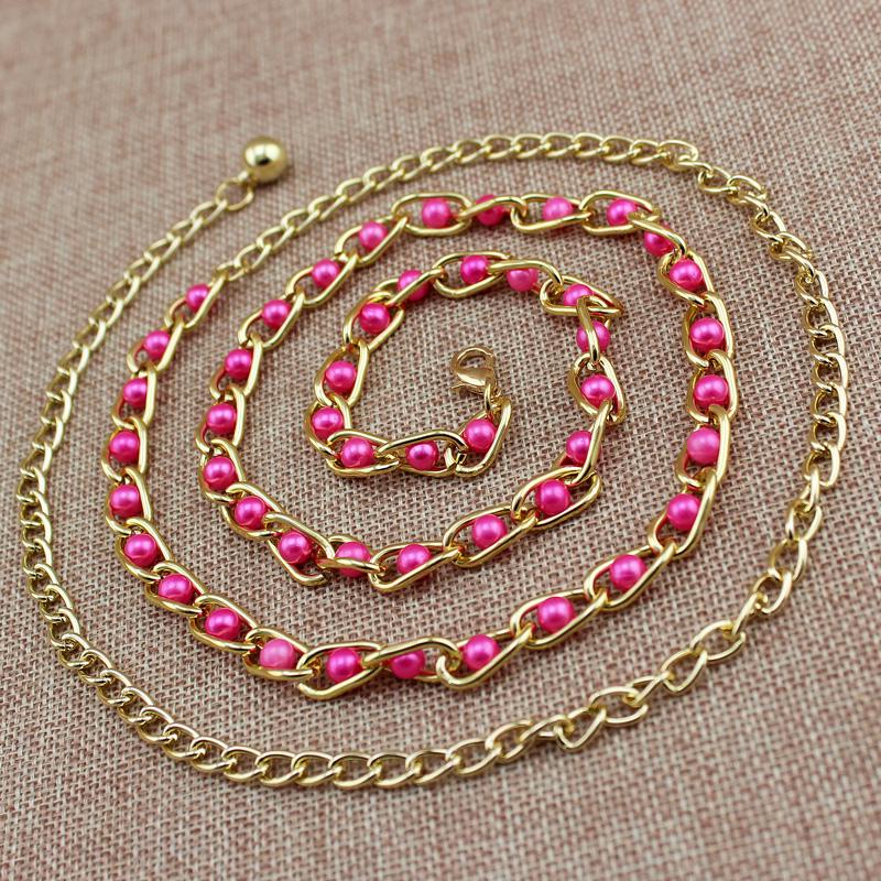 Жемчужная цепочка Wild Fine Chain Chain Металлическая цепочка Wild Fine Waist Chain
