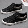 Fashion Men's Spring Canvas Shoes New Breathable Lace Up Casual Men's Versatile Flat Bottomed Cloth Shoes Anti Skateboard Shoes Tenis