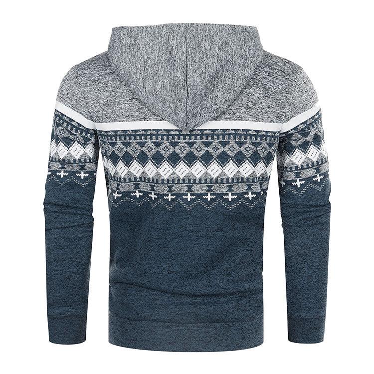 Winter Warm Knit Cardigan Men Autumn Hooded Sweater Coats Fashion Knitwear Korean Zip-Up Cardigan Sweater Knitted Jacket Man Streetwear Yasheng