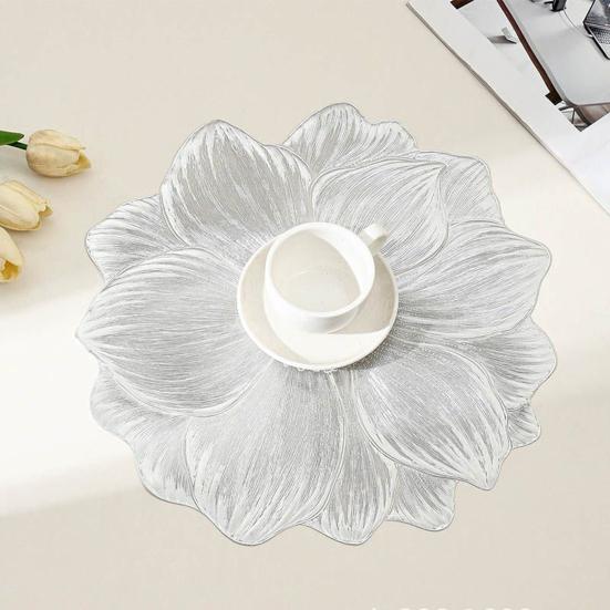 ПВХ-салфетки под тарелки Lotus нескользящие подставки под миски утолщенные термостойкие подставки под чашки и миски водонепроницаемые моющиеся защитные покрытия для столов для гостиниц и домов