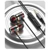 9D HIFI Heavy Bass In Ear Earphone 3.5MM AUX / Type-C Цифровые наушники Стерео Проводная гарнитура с микрофоном Наушники для Samsung Android