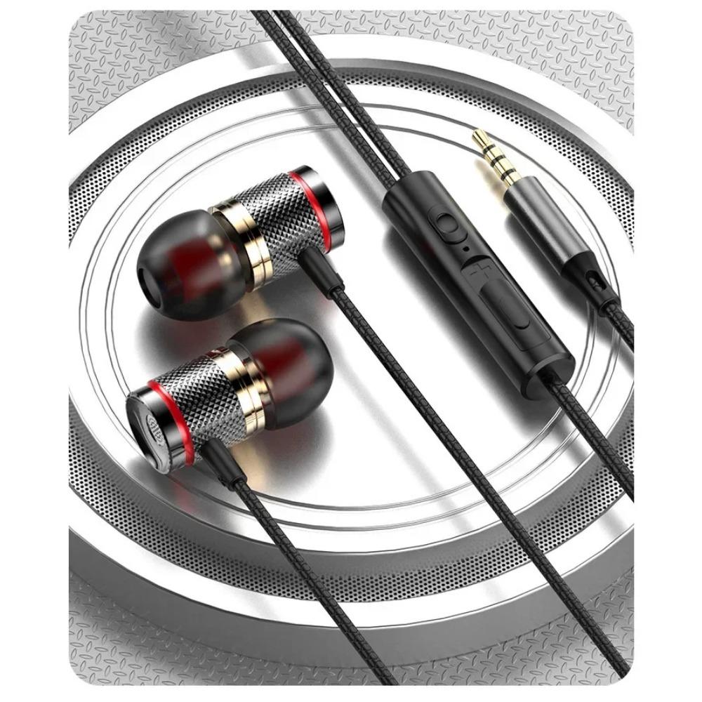 9D HIFI Heavy Bass In Ear Earphone 3.5MM AUX / Type-C Цифровые наушники Стерео Проводная гарнитура с микрофоном Наушники для Samsung Android