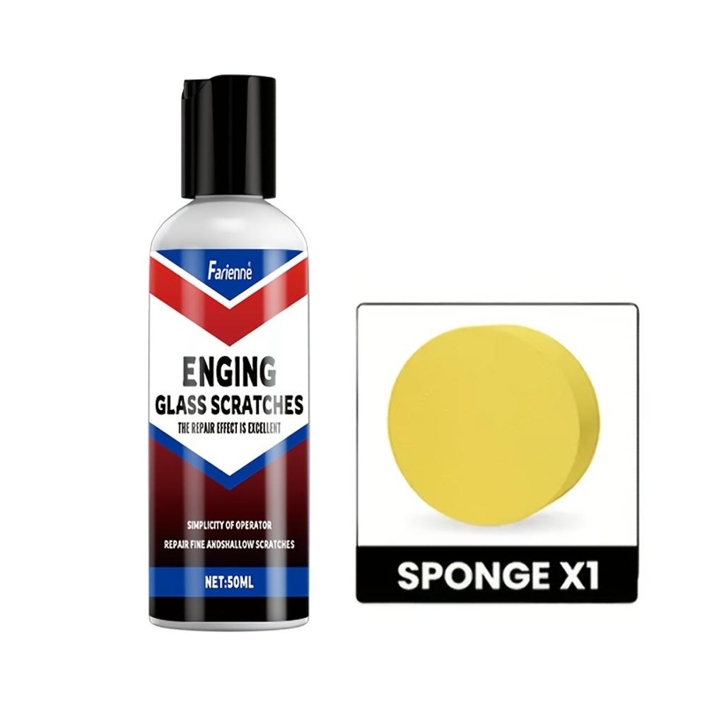 Glass Scratch Repair Wax - Glass Renewal Paste, Apply To Restore the Glass To Its Original State. It Is Suitable for Car Glass,