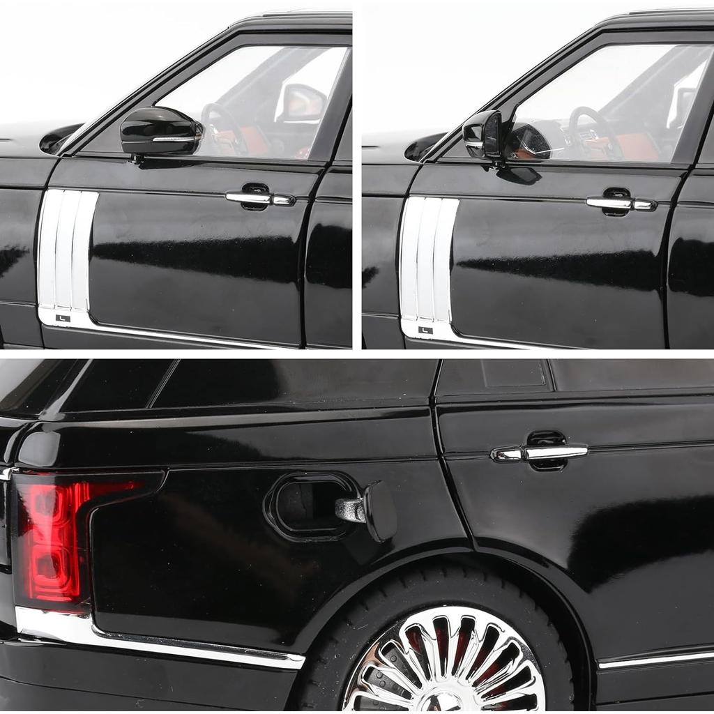 1/18 Scale Land Rover Range Rover Model Car, Zinc Alloy Pull Back Toy Diecast Car with Sound and Light SUV Off-Road Vehicle Toy Car,Gifts