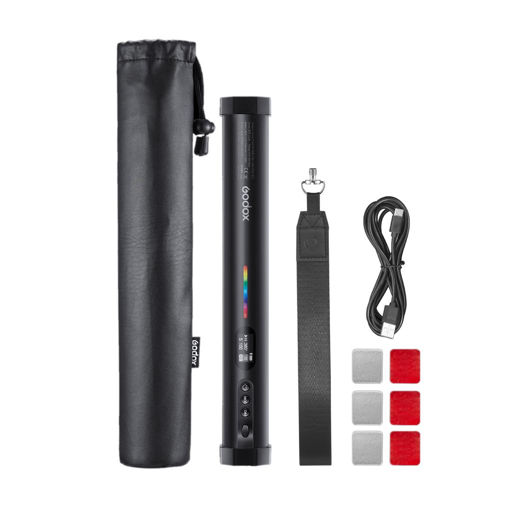 Godox TL30 Полноцветный RGB ламповый светильник Профессиональный светодиодный светильник для фотосъемки Палочка с двухцветной температурой