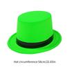 Popular Top Hat with Bright Fluorescent Color for Holiday Fashion Masquerades Party Jazzy Hat Stage Performers Party Hat