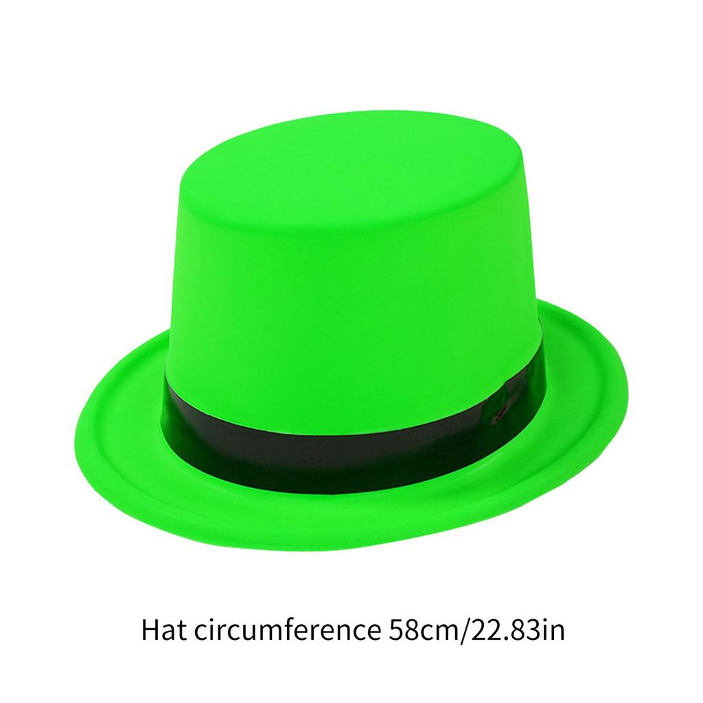 Popular Top Hat with Bright Fluorescent Color for Holiday Fashion Masquerades Party Jazzy Hat Stage Performers Party Hat