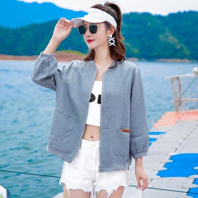 Женская куртка для бейсбола, куртка для поездок на работу, короткая повседневная куртка, тонкие топы для активного отдыха большого размера