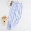 Japanese Pajamas Women Spring and Autumn Home Pants Cotton Washed Double Gauze Loose Comfortable Trousers Casual Pants