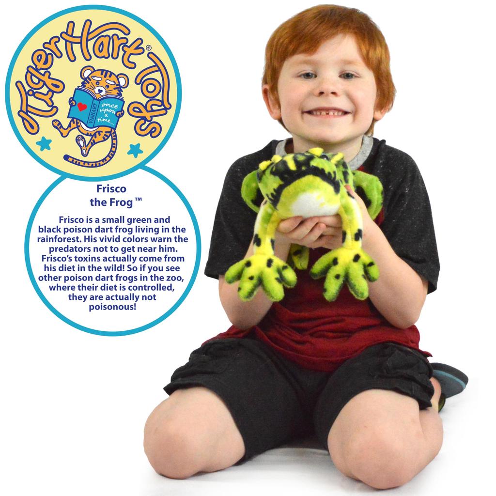 VIAHART Tiger Tale Toys Дарт Древесная Жаба Плюшевая Реалистичная Большая Домашняя Лягушка Японская Игрушка, 10 дюймов (26см) [Официальный продукт]