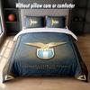 Lazio FC Design Bed Bedding Set 1 Duvet Cover + 2 Pillowcases Soft Breathable Household Bed Linens